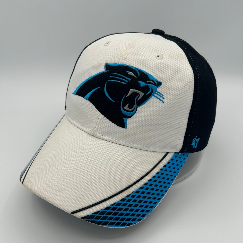 Carolina Panthers Hat Youth White Black Sportswear Y2K‎ Style